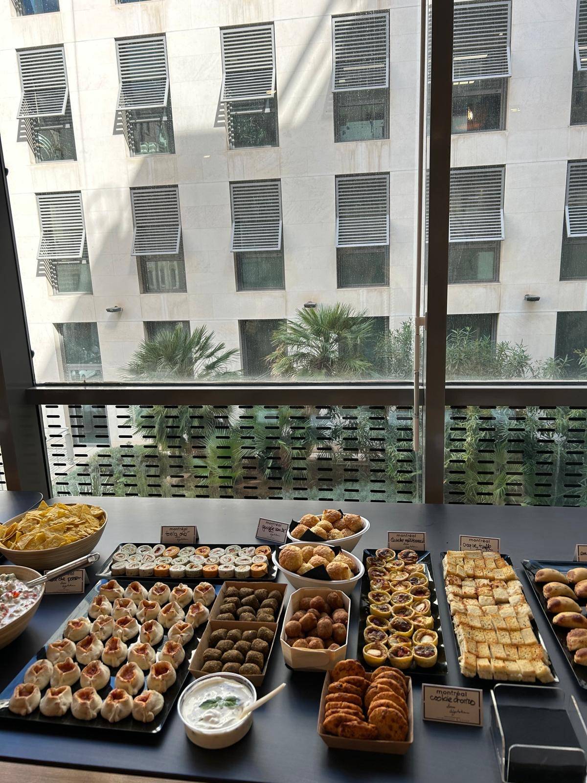 Traiteur pour un déjeuner d'affaires à la Société Générale pour 50 personnes