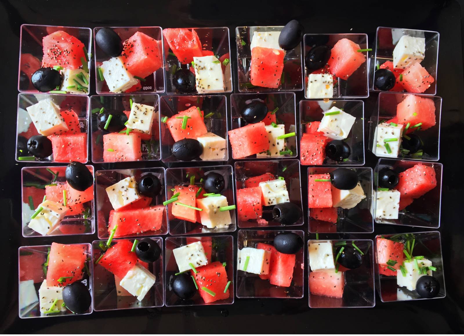 nos verrines salés sucrés pour tous vos événement sur marseille avec Montréal traiteur